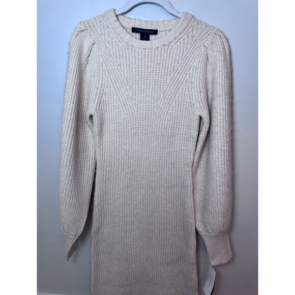 French Connection Women's Kessp Puff-Sleeve Midi Sweater Dress XS NWT - Picture 7 of 13